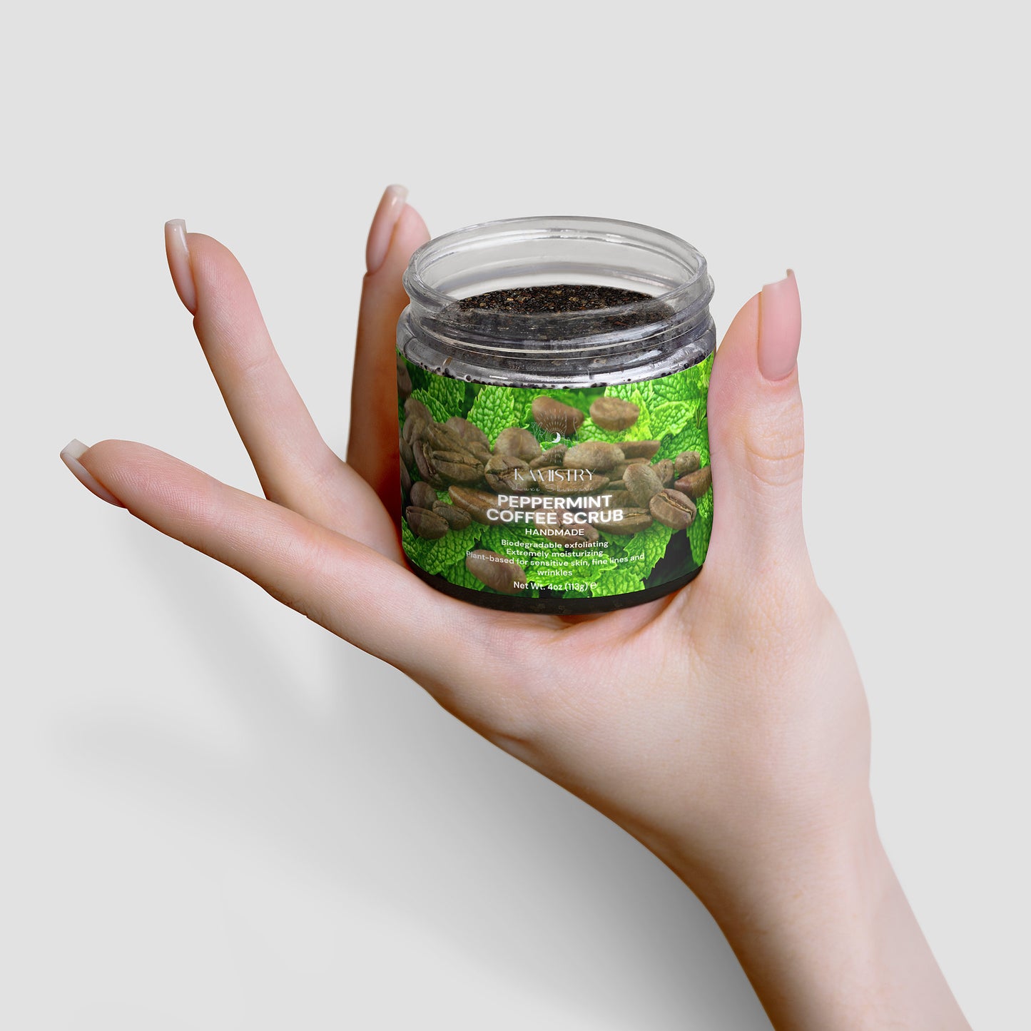 KAMISTRY Peppermint Coffee Scrub