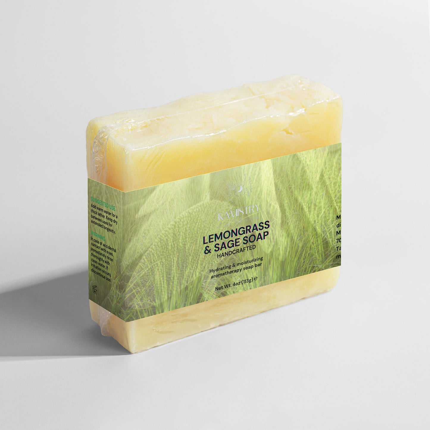 KAMISTRY Lemongrass & Sage Soap